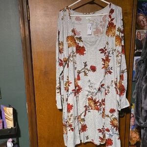 Maurices Blue and Pink Floral Dress